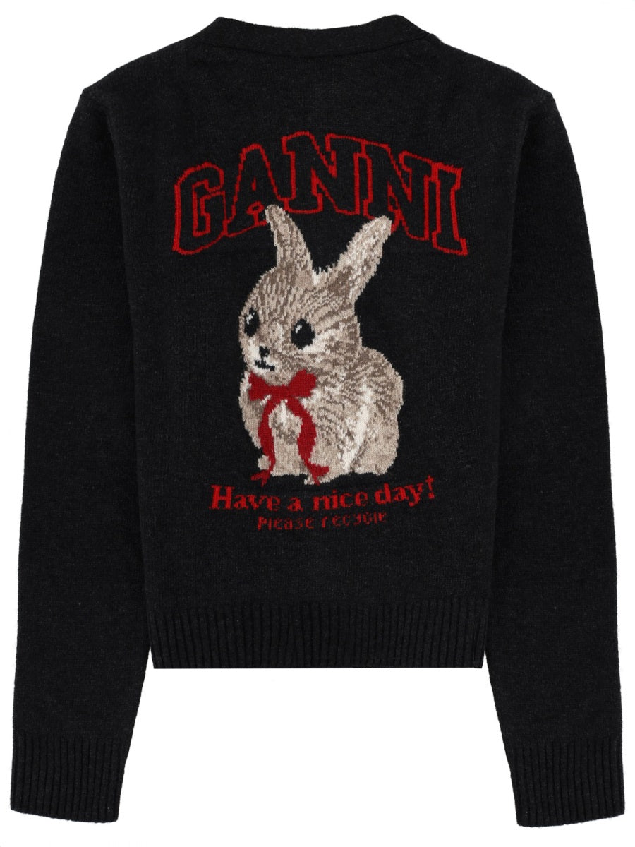 Ganni Sweaters - Charcoal | 4d831009f70e0affc608e46e40d186aa947af25f