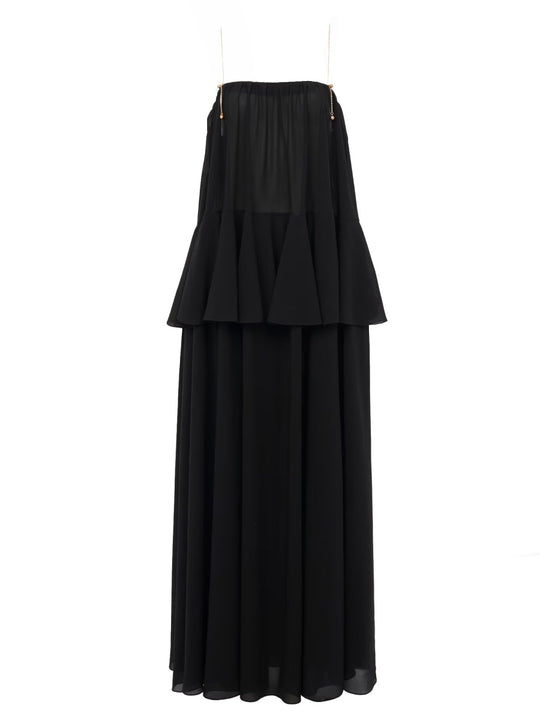 Silk Georgette Long Dress
