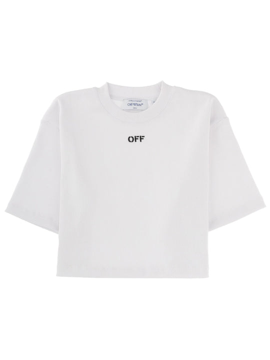 Cropped T-Shirt With Logo