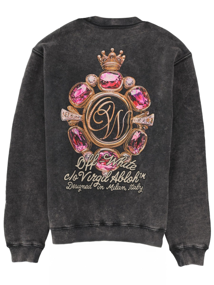 Off-White Sweatshirts - Charcoal | 87049c8ce19cef8d044e0020b4445488d6d00262