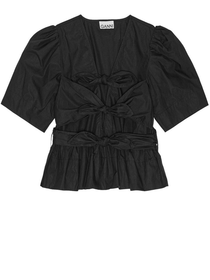 Ganni Tops - Black | f8d9917ecafe6253d29e66ec4719559ca54fa076