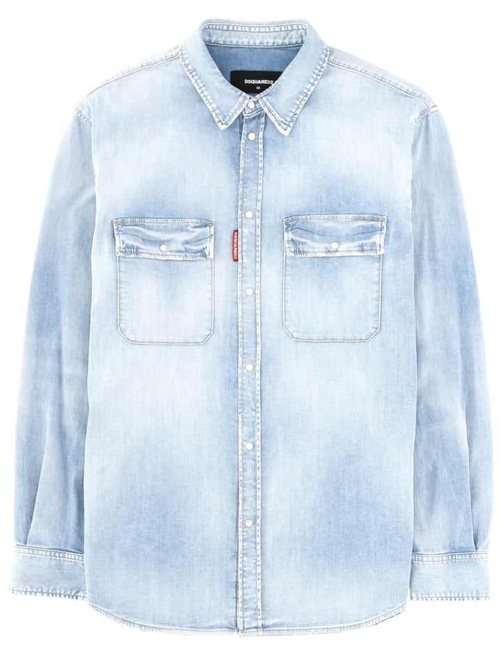Dsquared2 Shirts - Azure | 709d30a7a87dd35d75d51b8005c7747cbc526627