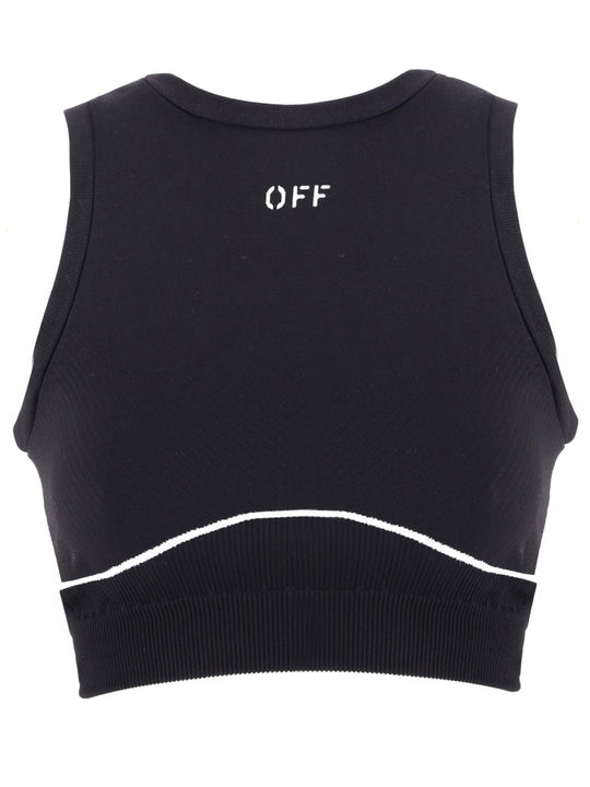 Sleeveless Top With Logo