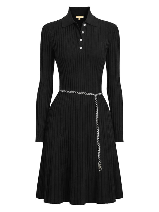 Polo Shirt Dress With Belt