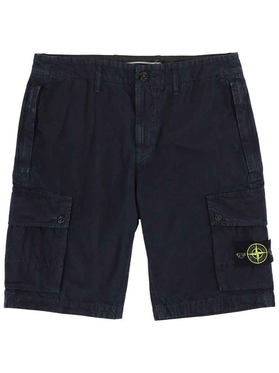 Stone Island Shorts - Blue | 429ad0ed1f06a74490c93cdb48342efd03a0e615