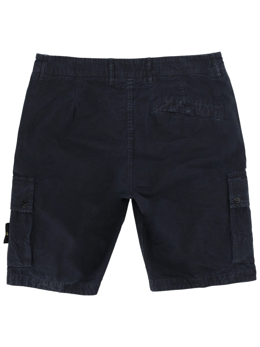 Stone Island Shorts - Blue | b0225107fc17e750d658b0a98f8cb1d2d7205707
