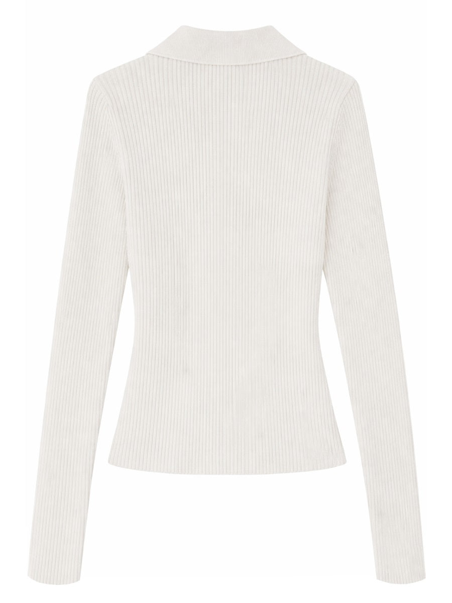 Ganni Sweaters - Ivory | d528ce65f2355f04336ceb76fc6443a0712f79ea
