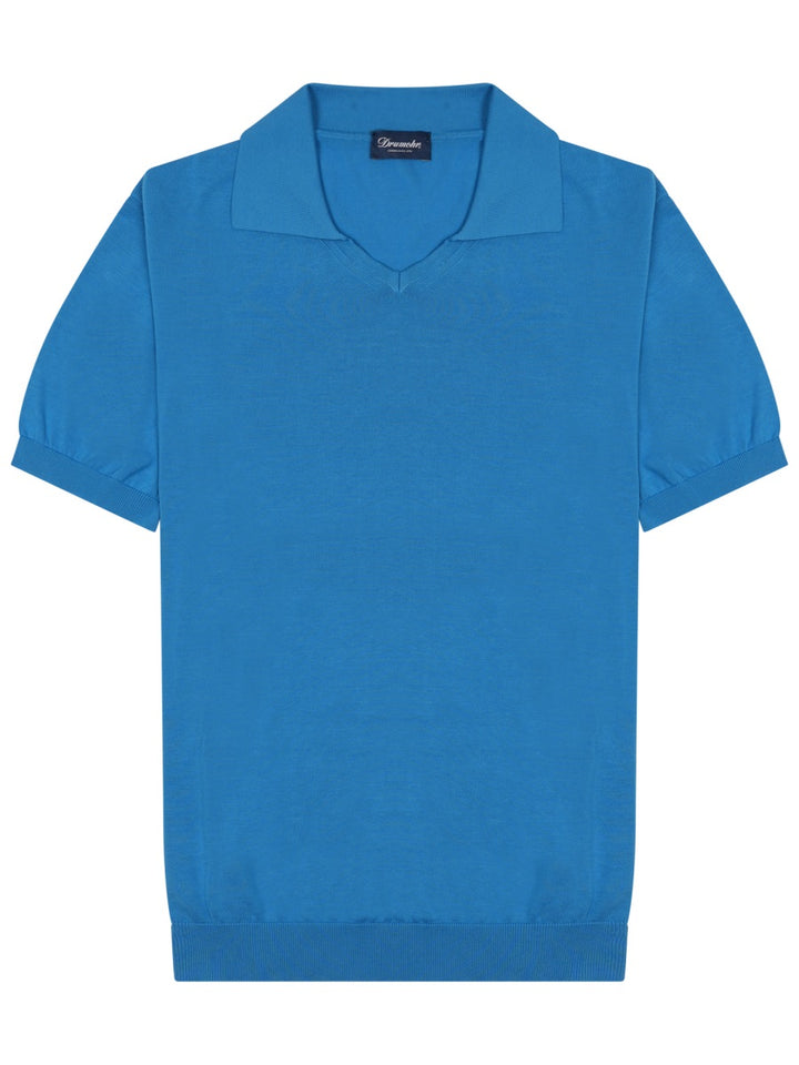 Drumohr Polo - Azure | 2753038c1f95817a9c5aec9d0f9715b460ff2f39