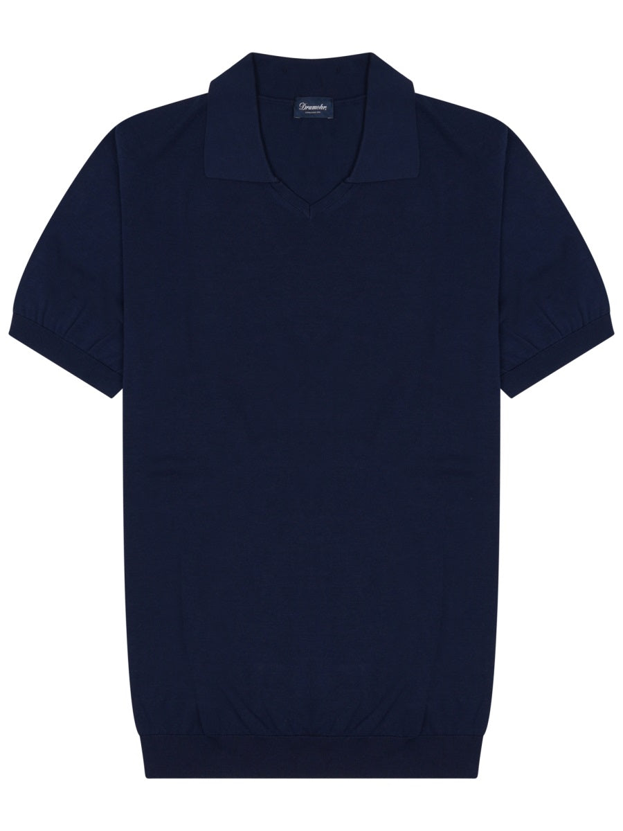 Drumohr Polo - Blue | a7a7ab8a16d540cb84cd5bae719a21656e898e0f