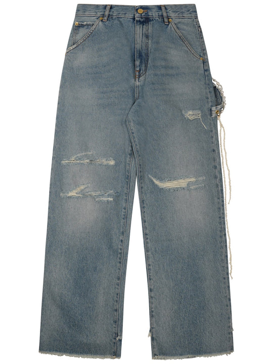 "Destroyed" Effect Jeans