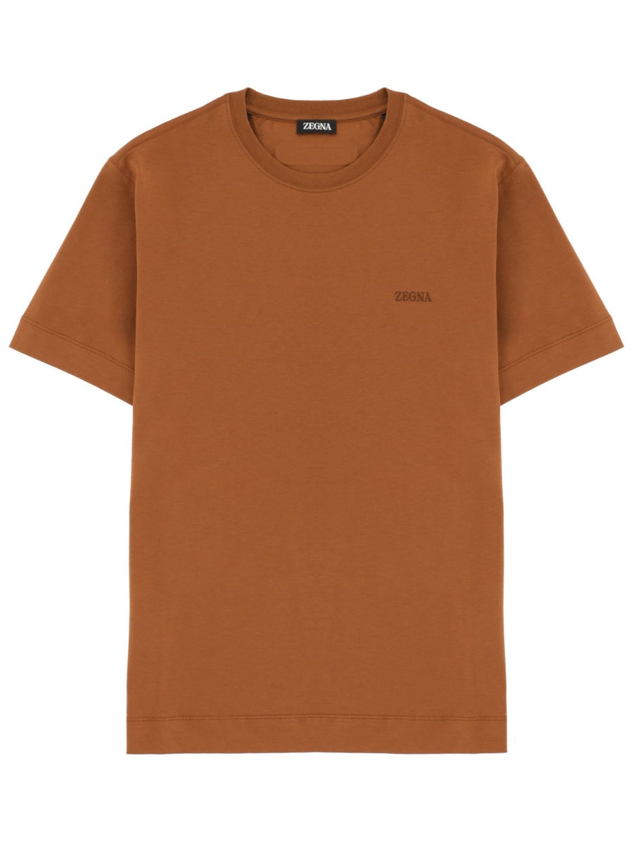 Zegna T shirts - Brown | 195d5422602bea86f144fc6eed25ce1adac179b1