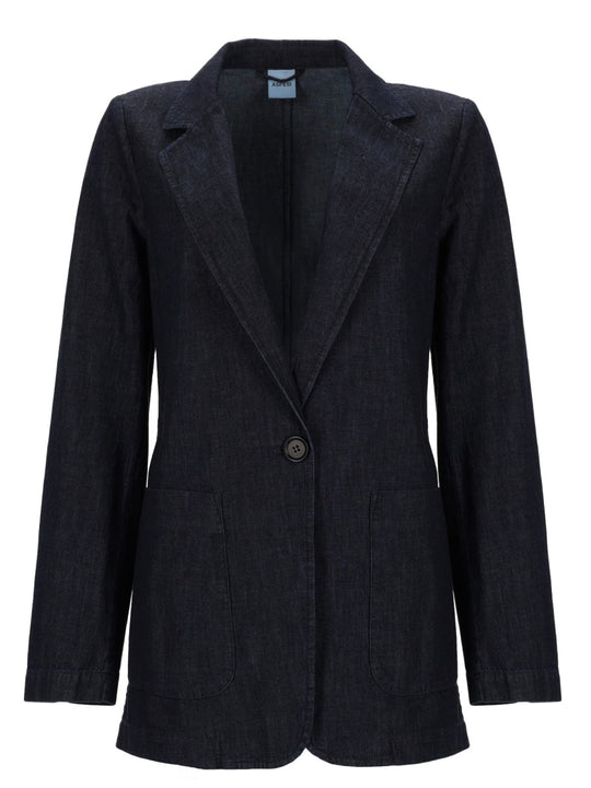 Single-Breasted Denim Jacket