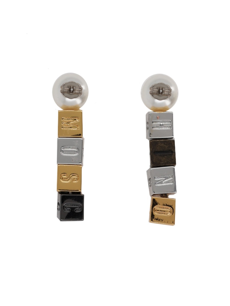 Moschino Earrings - Silver | 9c15948d8a71fd230c82eecc40ab2d9c3a6bad96