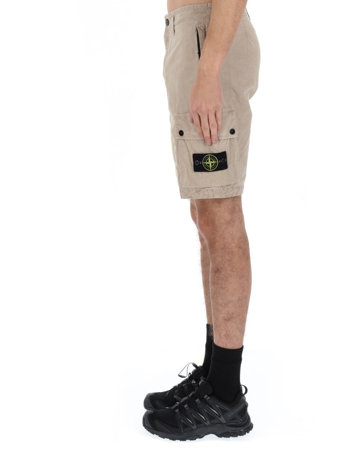 Stone Island Shorts - Beige | 14d40bee86a91bb2e0b13687e11301c3fd74d186