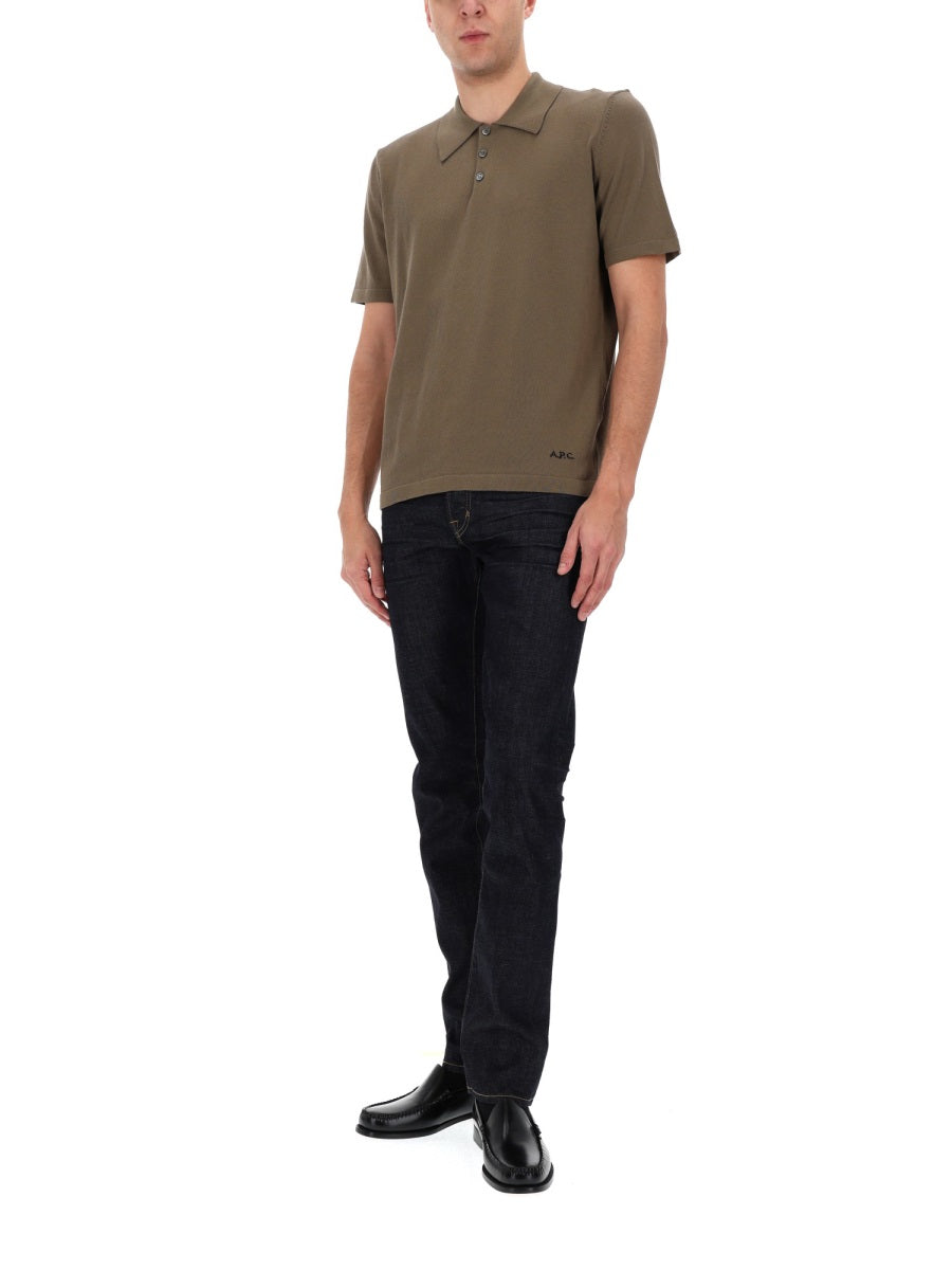 A.P.C. Polo - Green | f65959d211f33d13744dbb17ada13d6c02c9cb04