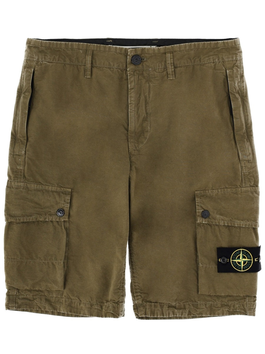 Stone Island Shorts - Military Green | a6c58e6fc907e5e1a5615bb49bfd462bf847e247
