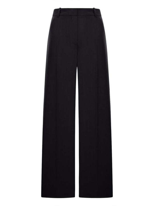 Wool Blend Tailored Pants