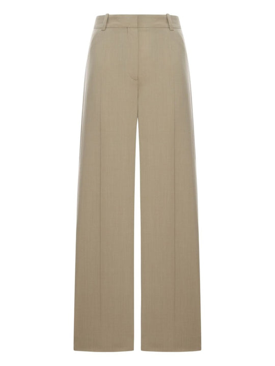 Wool Blend Tailored Pants