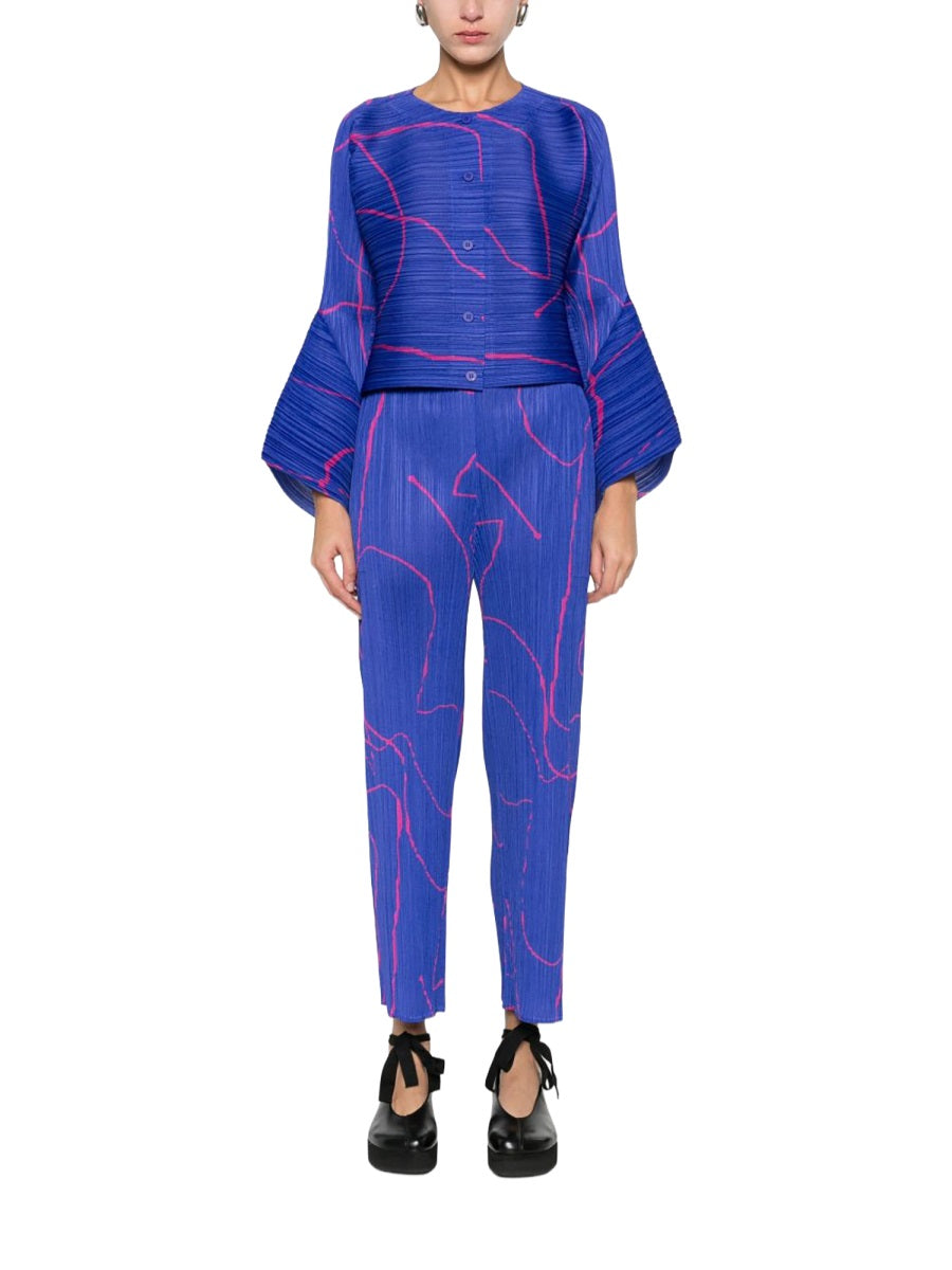 Pleats Please Issey Miyake Pants - Blue | fe66d41d9799b261d2618bf113112beed0be3990