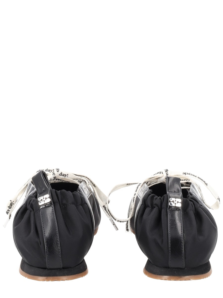 Ganni Flat Shoes - Black | cb352ccae8fbcc8288983f50e69b0e79efb55455