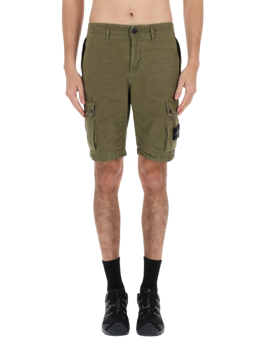 Stone Island Shorts - Military Green | fad11d2b073fa6e2105cdde16215f5d0c85054f3