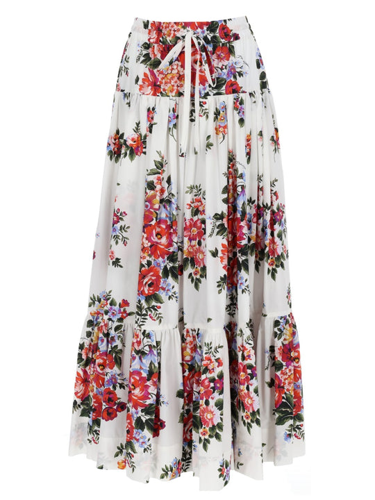 Long Skirt With Floral Print