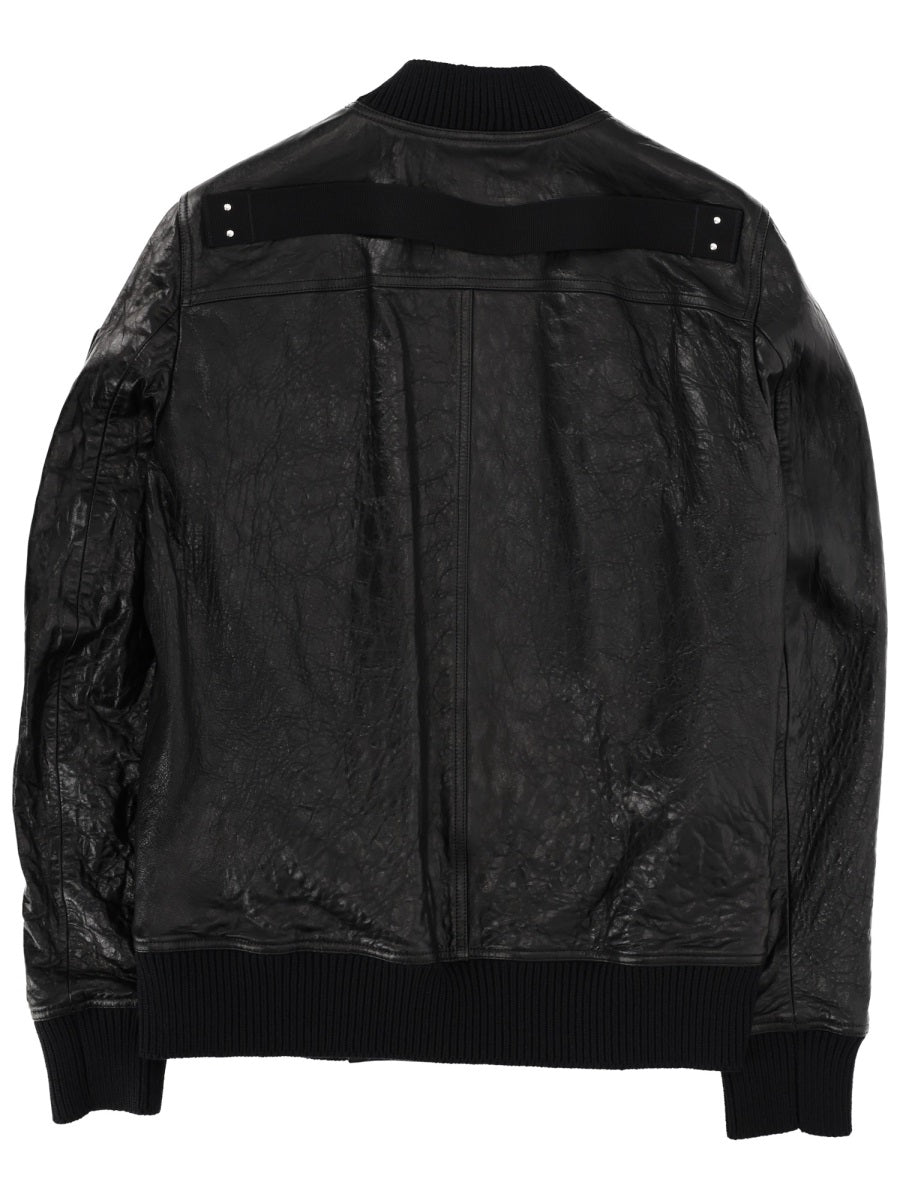 Rick Owens Leather Jackets - Black | 68bb0a9c67a4ed6395444074a74b1f3433f07806
