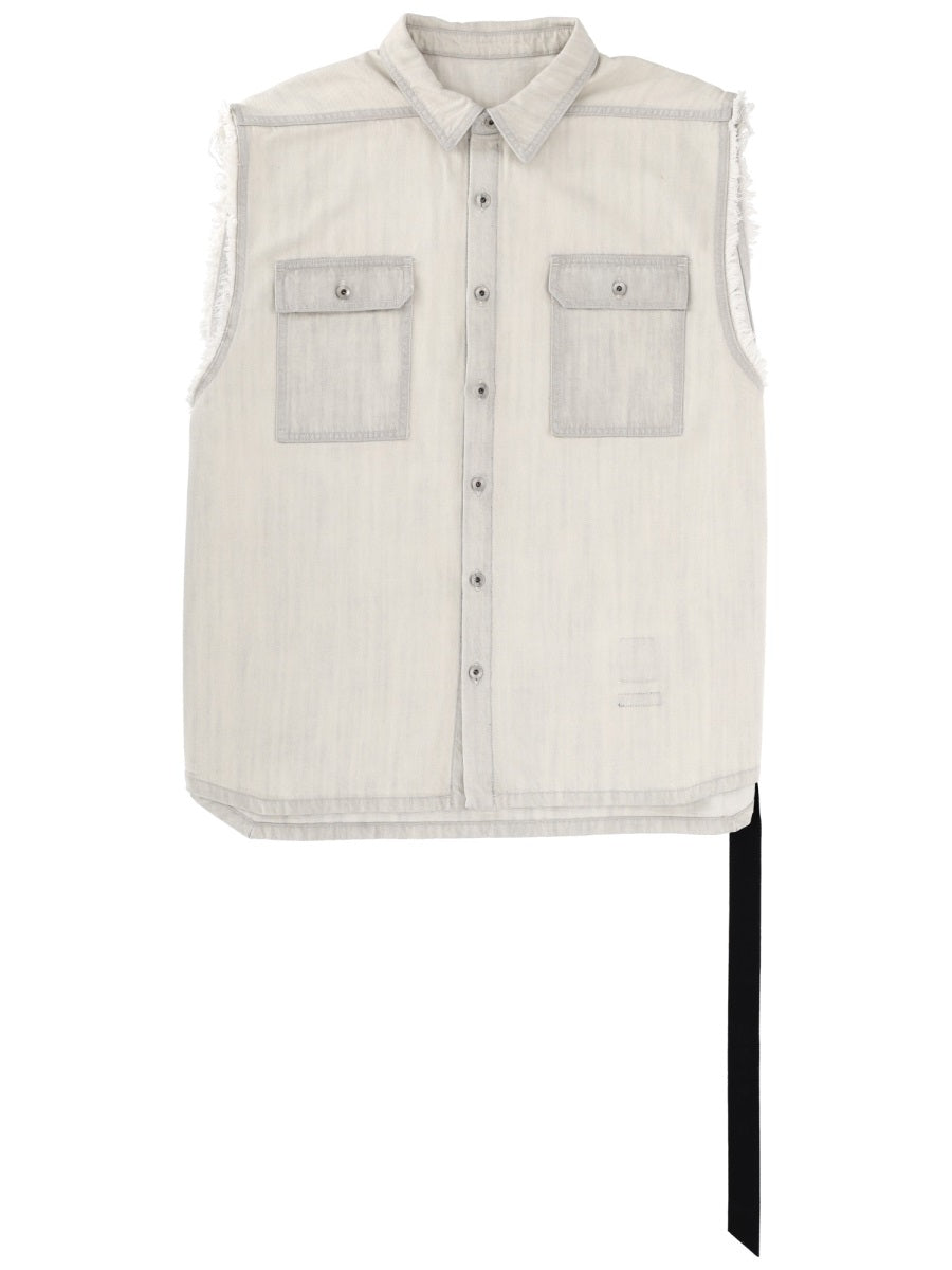 Rick Owens X Drkshdw Gilet - White | e21e582797f733917c7dd31d2bad25d7d4442e80