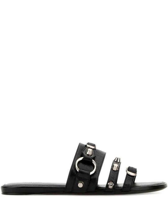 City Flat Mule In Arena Lambskin