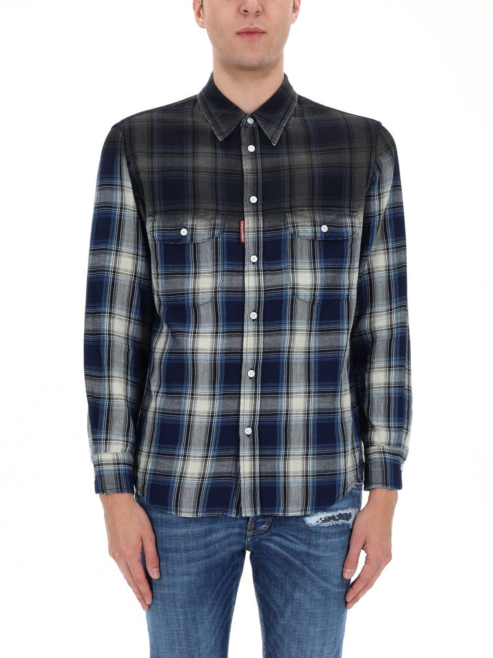 Dsquared2 Shirts - Blue | 10767c58bad21611ebd9e8a823594e76feae22de