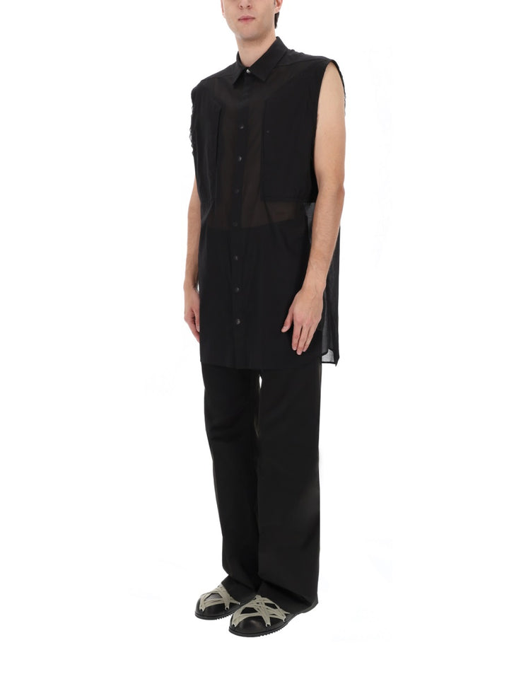 Rick Owens Shirts - Black | a089d4d608025e62e4d428c6e74a9c8fbf328c10