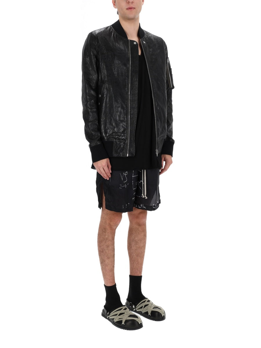 Rick Owens Leather Jackets - Black | 3dee3c6ec47115754981e9374121e6dd4551e136