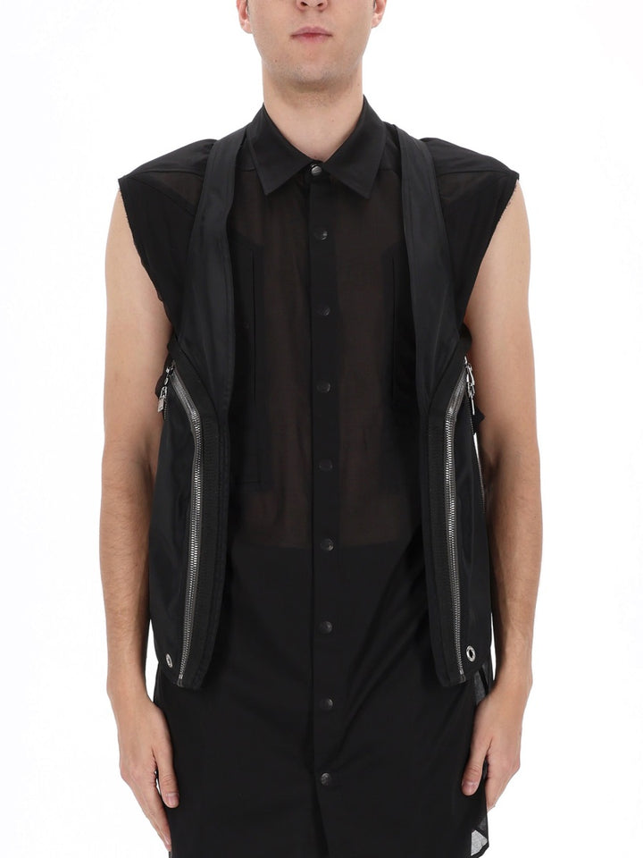 Rick Owens Gilet - Black | 9c8a9454fea01162c0d091750ac6777bd977ef68