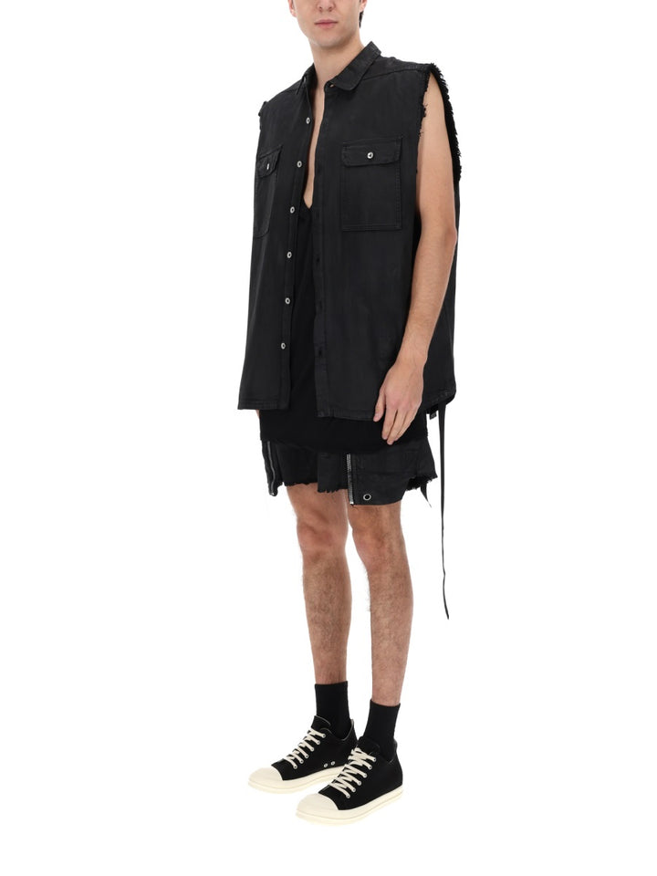 Rick Owens X Drkshdw Gilet - Black | 4ff1ae3322c4c79252dc0ba4ae5e39b25d6e59b7