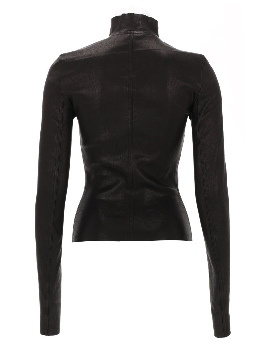 Rick Owens Leather Jackets - Black | b748df5a8d3b7a76c46da106a8992c41f2fee563