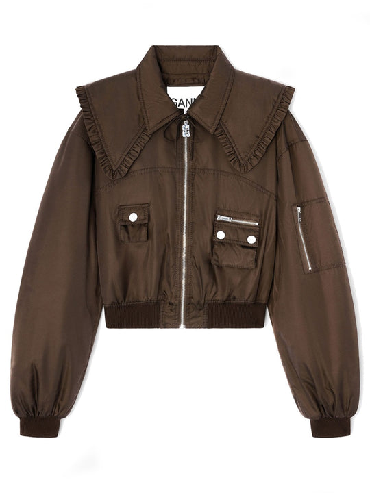 Nylon Duchesse Bomber Jacket
