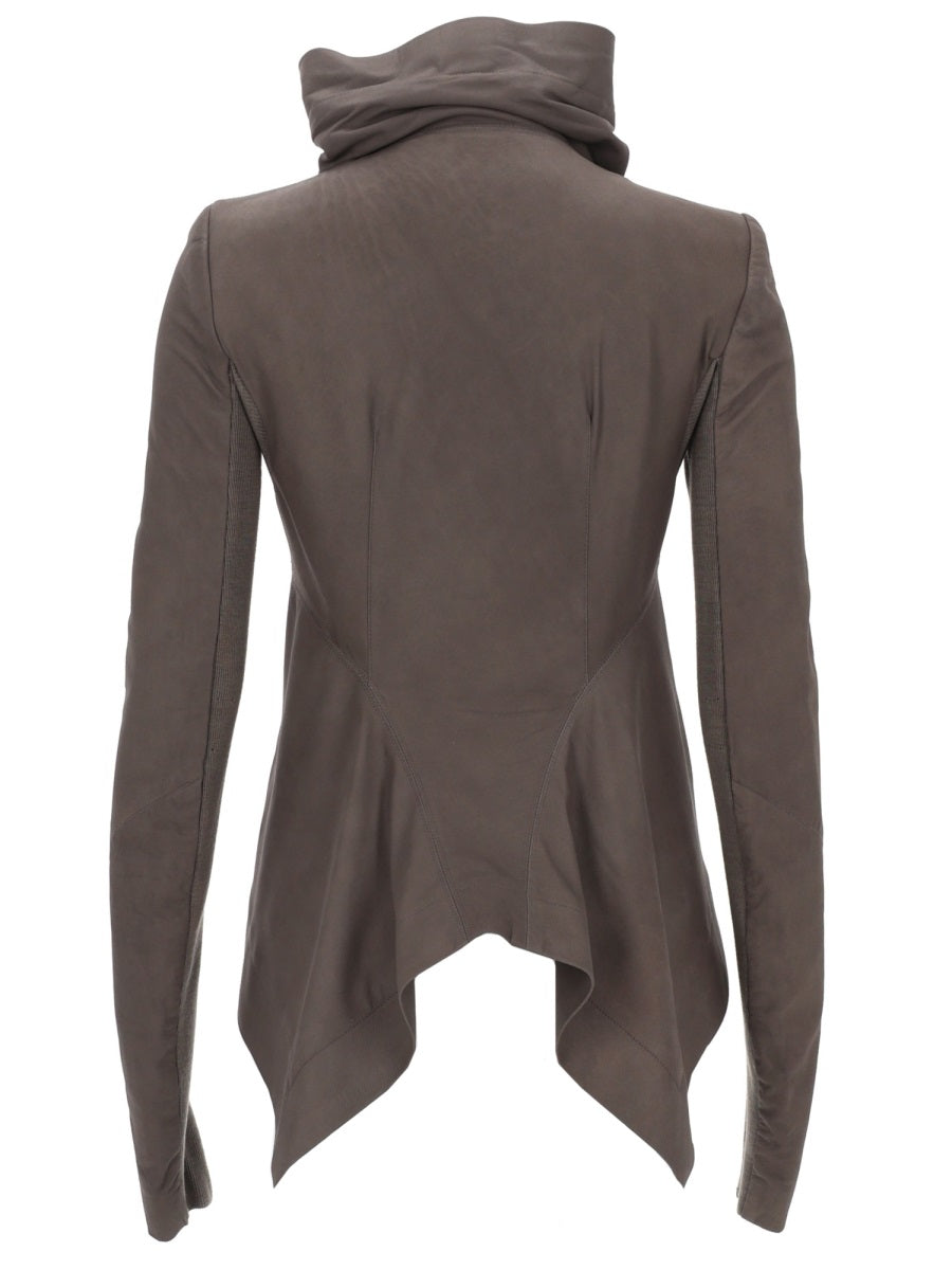 Rick Owens Leather Jackets - Brown | f5b08b67269105ca0353476123ad917acf30c161
