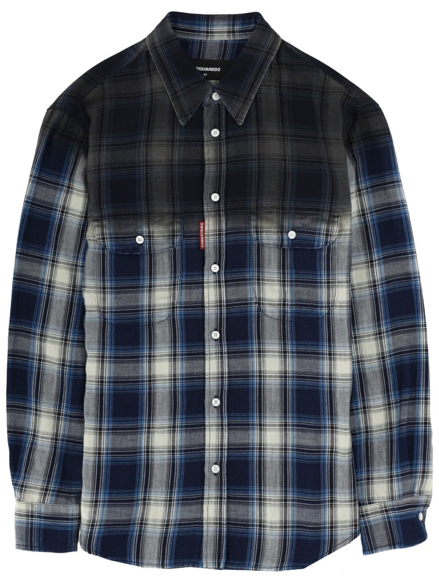 Dsquared2 Shirts - Blue | a5cc9a9e9355a8dbb6fb46a28e973f05c6156240