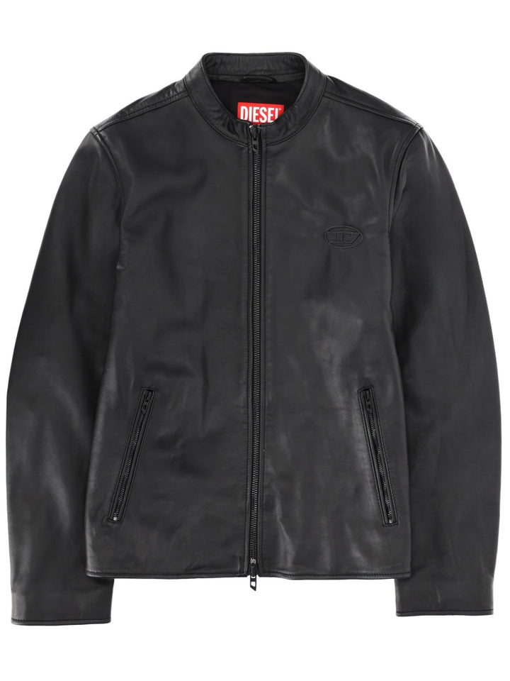 Diesel Leather Jackets - Black | 5e8b67d0686b8a64743e25d86703baf91580be40