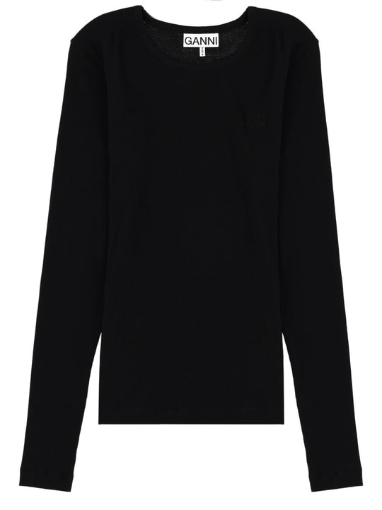 Long Sleeve Top With Logo