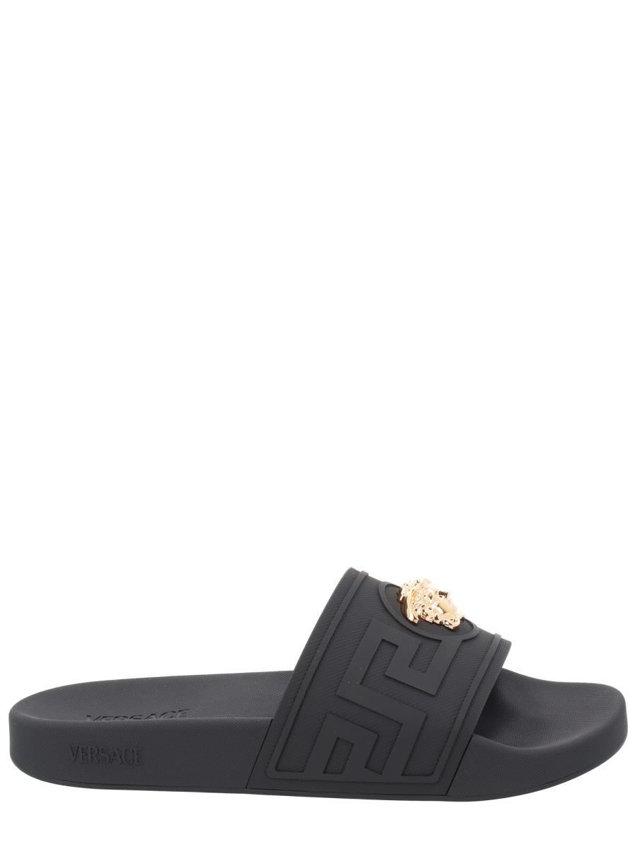 Versace Flat Shoes - Black | 13a2cd9cbb0401b257b28a637fd61011d22fba74