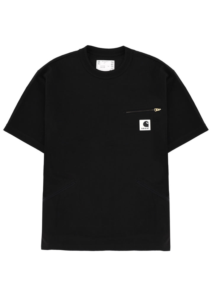 Sacai X Carhartt Wip T shirts - Black | 36ceb74a8b27b364f961449bd9d9b9f90a72b0c7