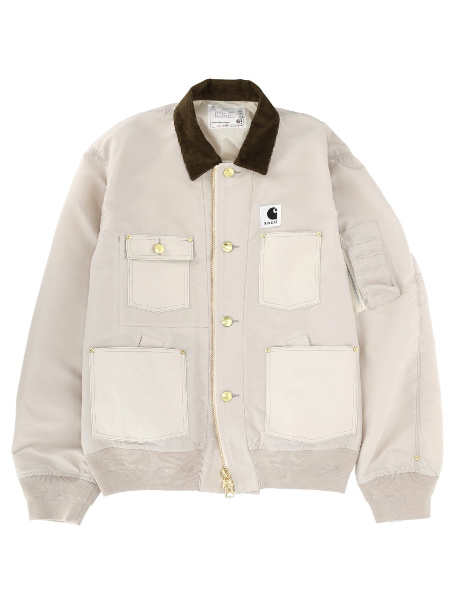Sacai X Carhartt Wip Jackets - Ivory | 8d7798bf3147a2f90d8d53620f1f7665301ce159