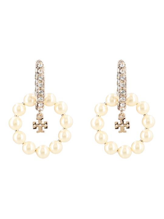 "Kira" Earrings With Pearls And Rhinestones