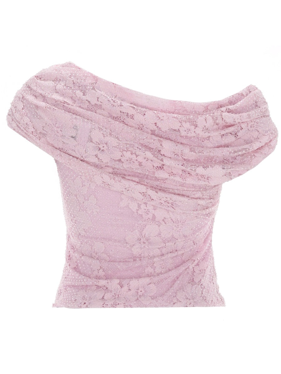 Self-Portrait Tops - Pink | dca9377d7d20c8b7e6e7a306dd1e4d403eec6956