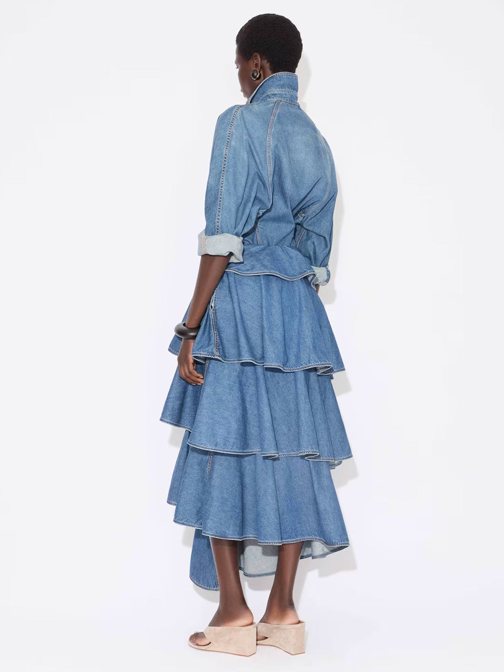 AlaÏA Midi skirts - Blue | 6ab2e0f429b8995170a33c064f707e71d303cc1e