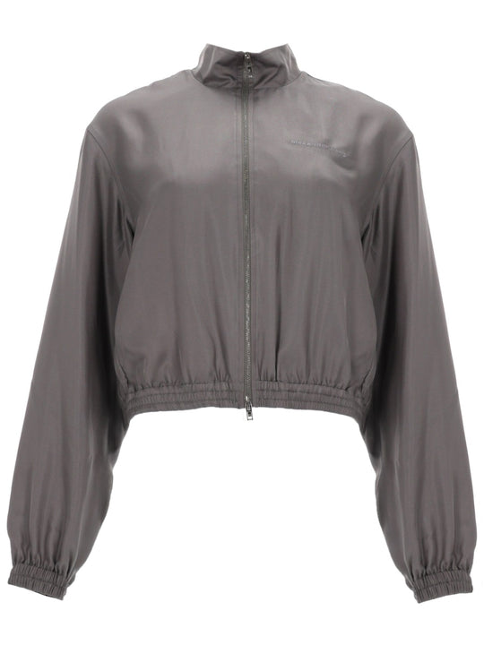 Giacca Cropped Con Logo