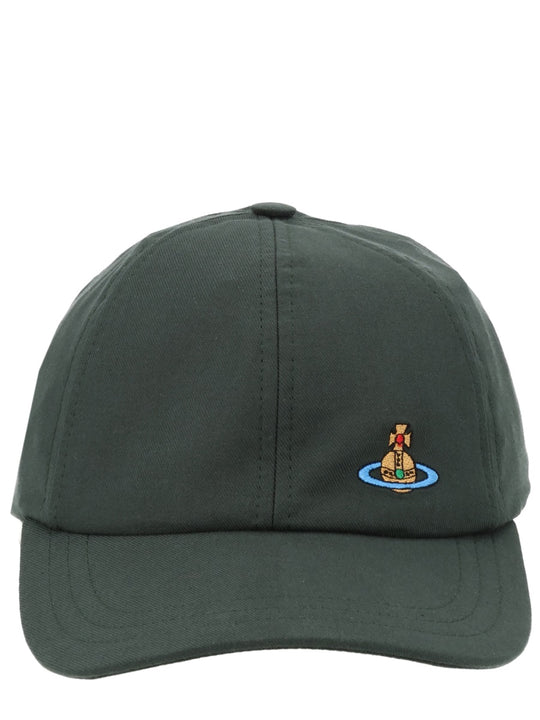Baseball Cap With "Orb" Detail