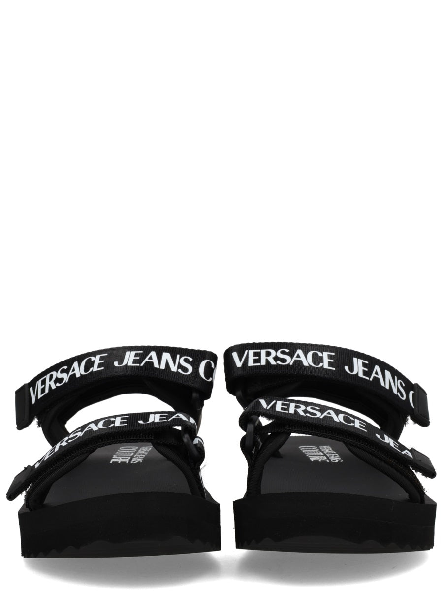 Versace Jeans Couture Sandals - Black | 7c098fa141ecc2ac87fd8ee86b539dbea6ddf8ec