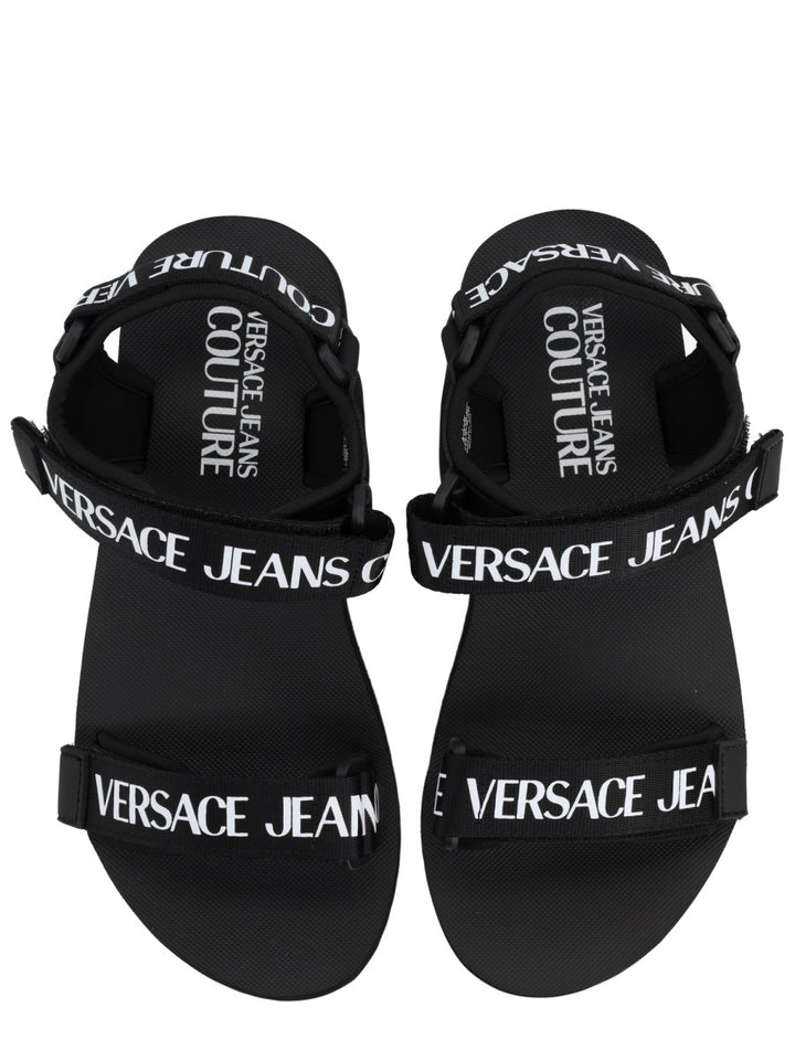 Versace Jeans Couture Sandals - Black | 41096d1e4d4ace01951f8daa886dfae6d5602c94